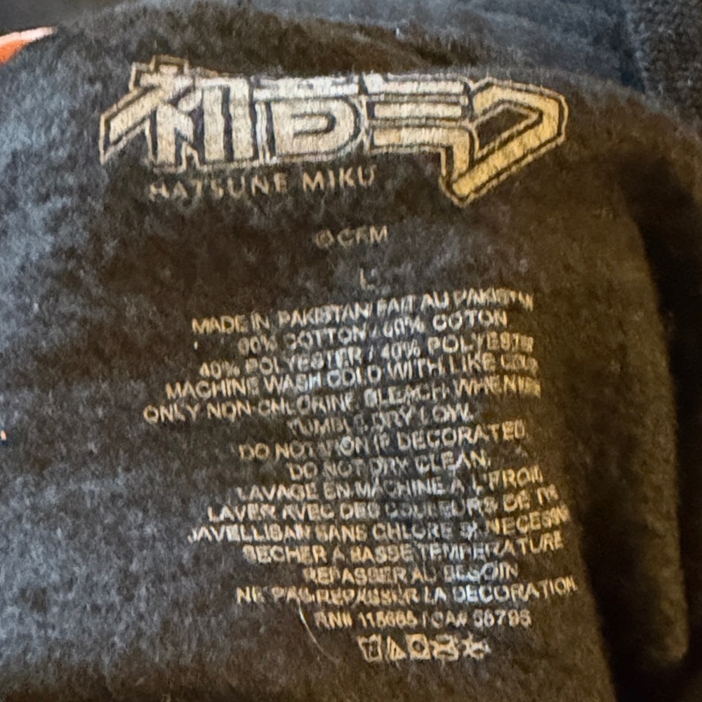 Women’s Black Hatsune Miku Graphic Hoodie - Picture 7 of 7